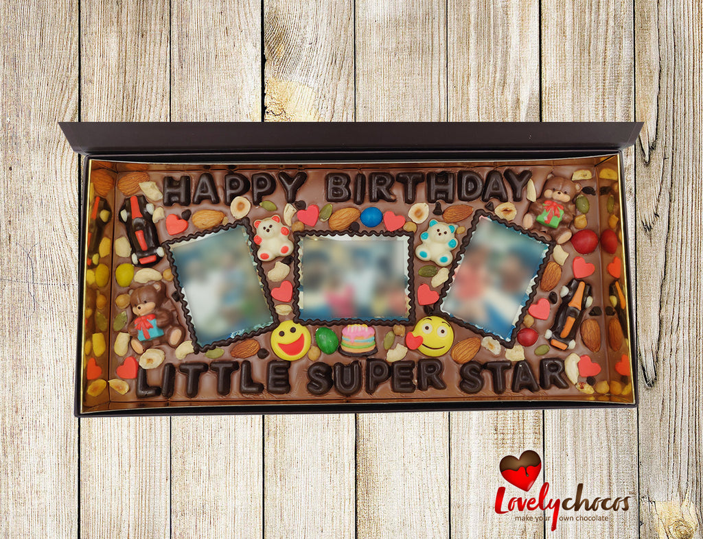 Best personalized chocolate gift for birthday boy.