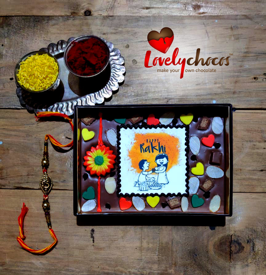 Gift a photo chocolate for  rakshabandhan