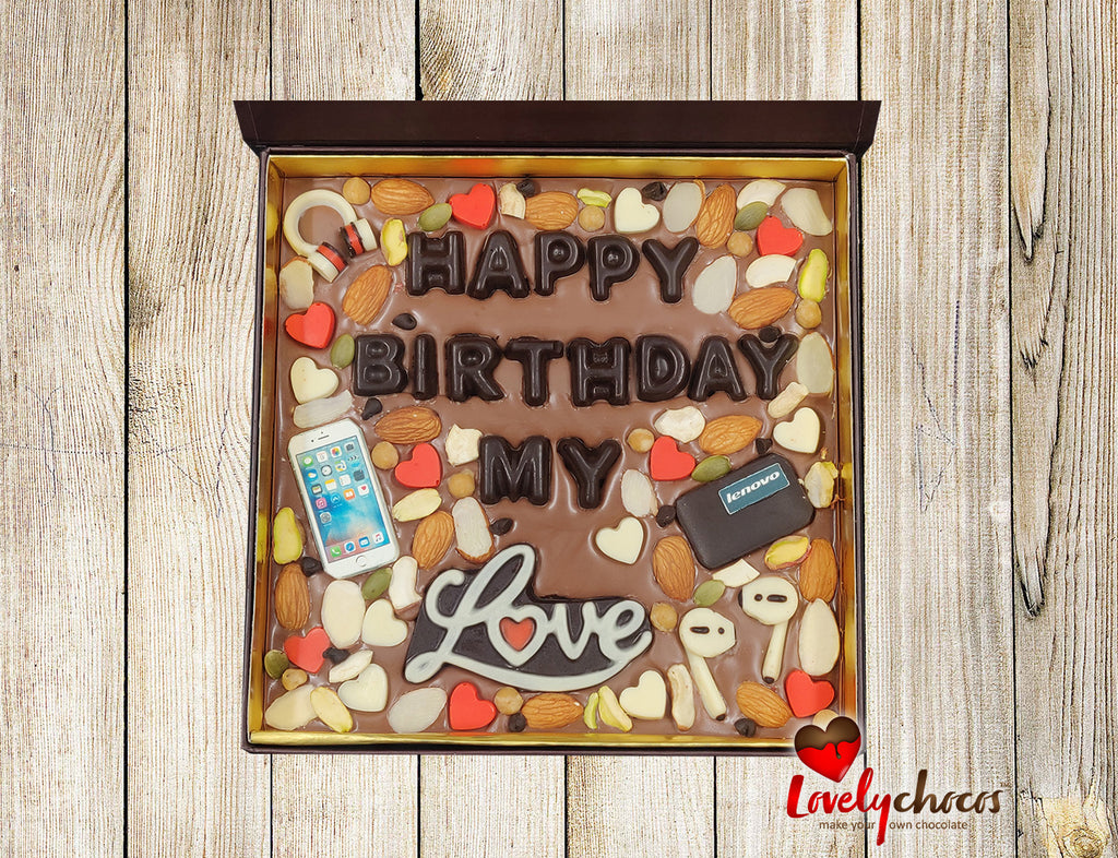 Customize gadget theme chocolate for a boyfriend birthday.
